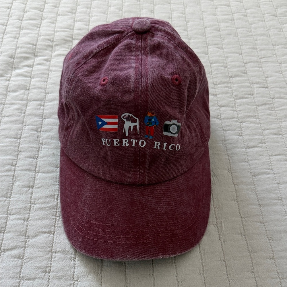 Burgundy Puerto Rico DTMF Cap